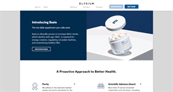 Desktop Screenshot of elysiumhealth.com