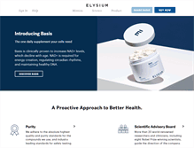 Tablet Screenshot of elysiumhealth.com